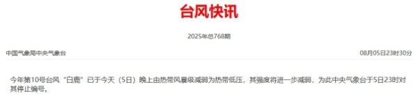 百事达配资 今年第10号台风“白鹿”停止编号 新热带扰动生成