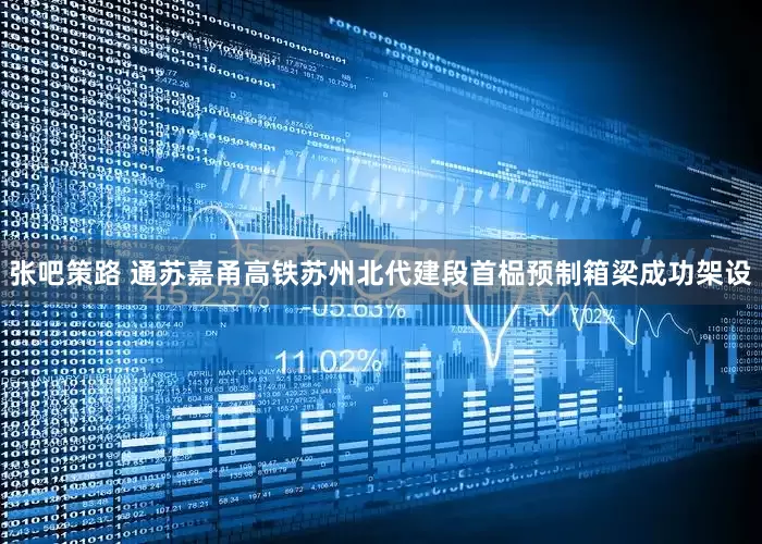 张吧策路 通苏嘉甬高铁苏州北代建段首榀预制箱梁成功架设